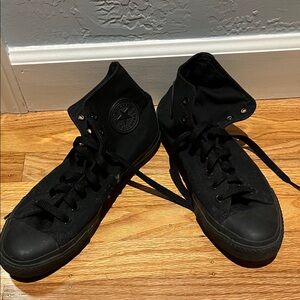 Converse All Black High-Top Sneakers